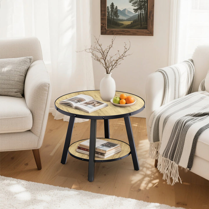 Timeless 23.62'' Vintage Round End Table #30004