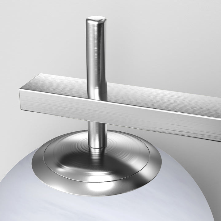 Nimbus Bathroom Vanity Light With Round Shape Cloud Glass Shade #29015