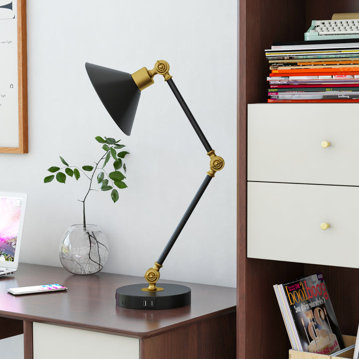 Adjustable Metal USB Desk Lamp