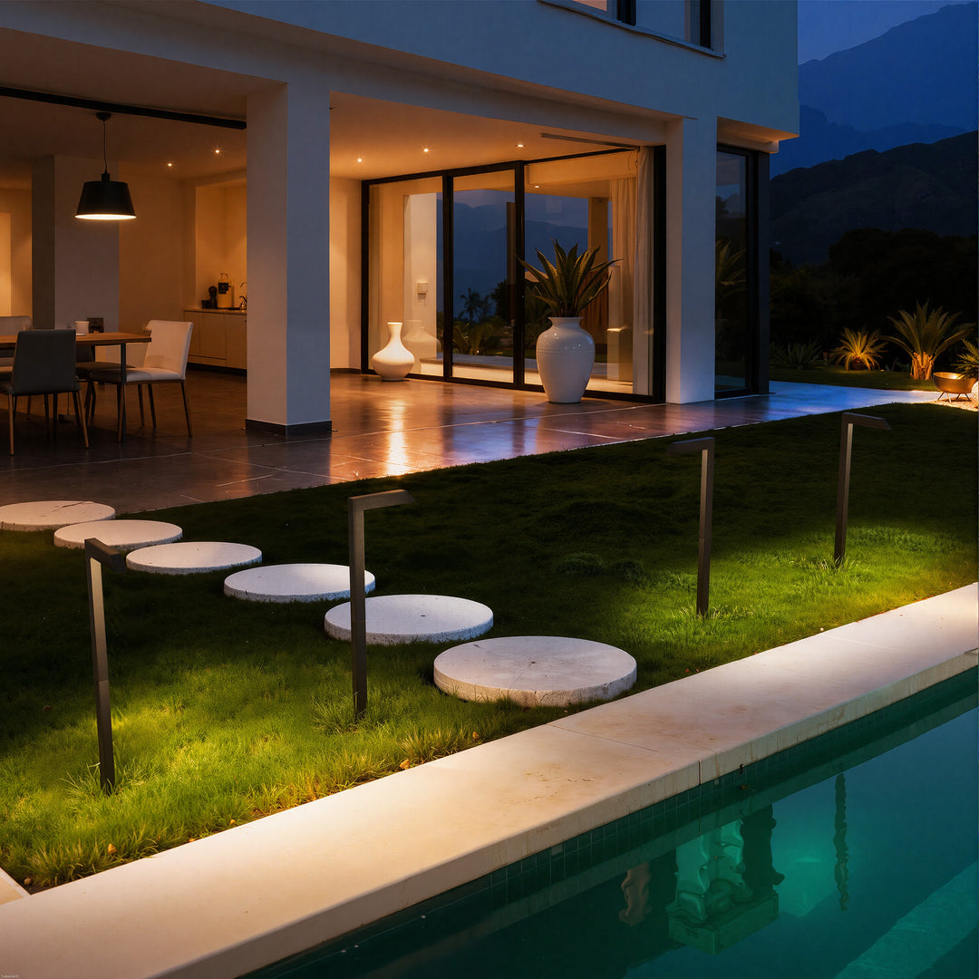 Starlight 19''H LED Black Aluminum 4000k Outdoor Pathway Light with Etched Frosted Glass #UG7096