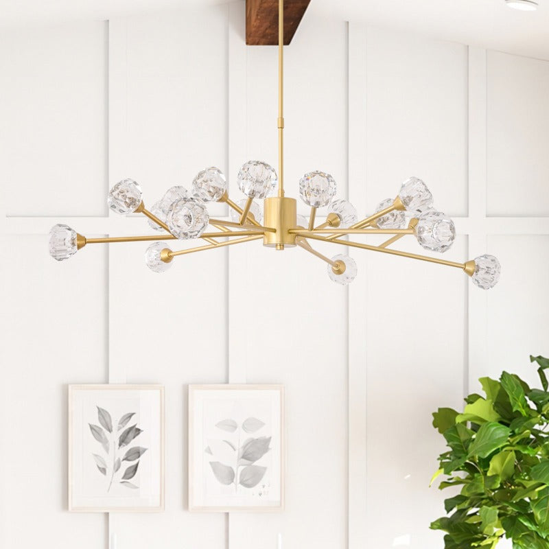 Maxax 18 - Light Dimmable Sputnik Modern Glod Chandelier