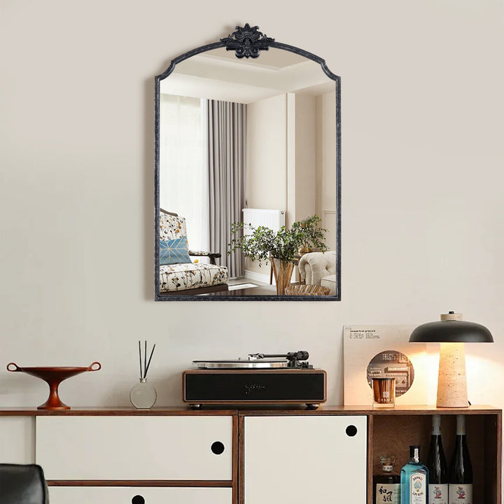 Opulence Vintage Style Metal Flat Decorative Wall Mirror #31003