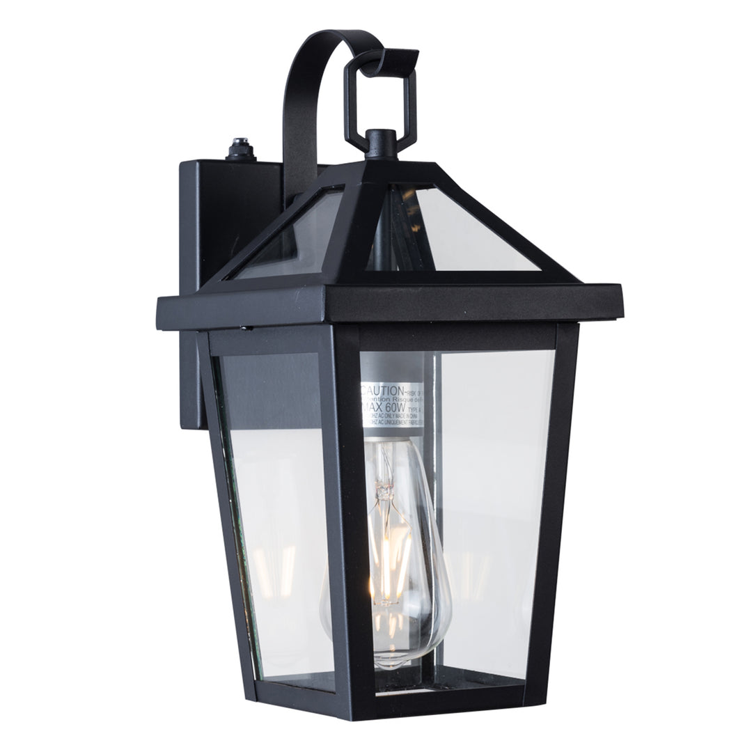 1 - Light Glass Outdoor Wall Lantern with Dusk to Dawn #7034