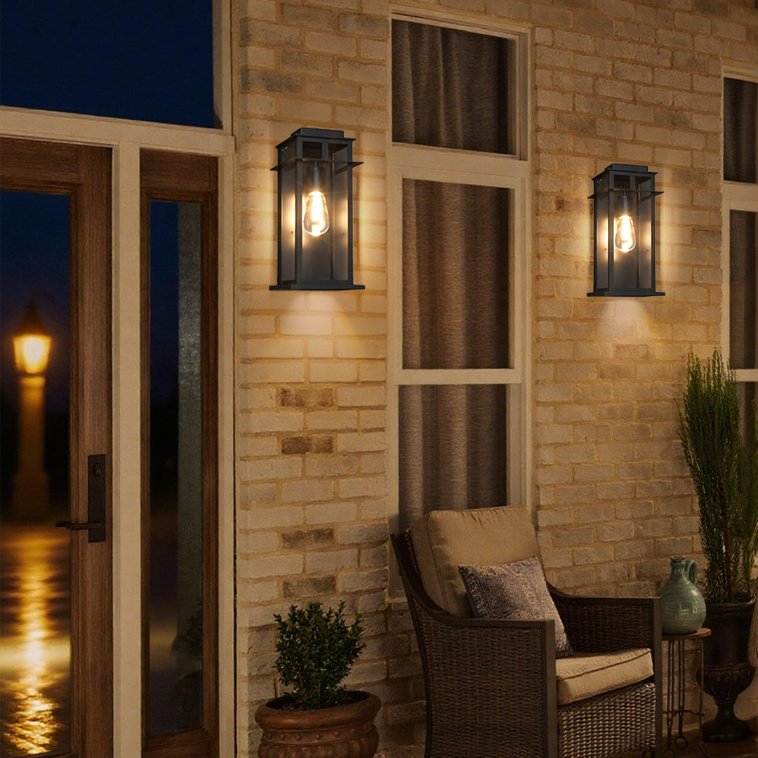 Solstice Outdoor Wall Lantern With Dusk To Dawn #7072
