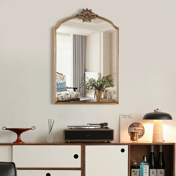 Opulence Vintage Style Metal Flat Decorative Wall Mirror #31003