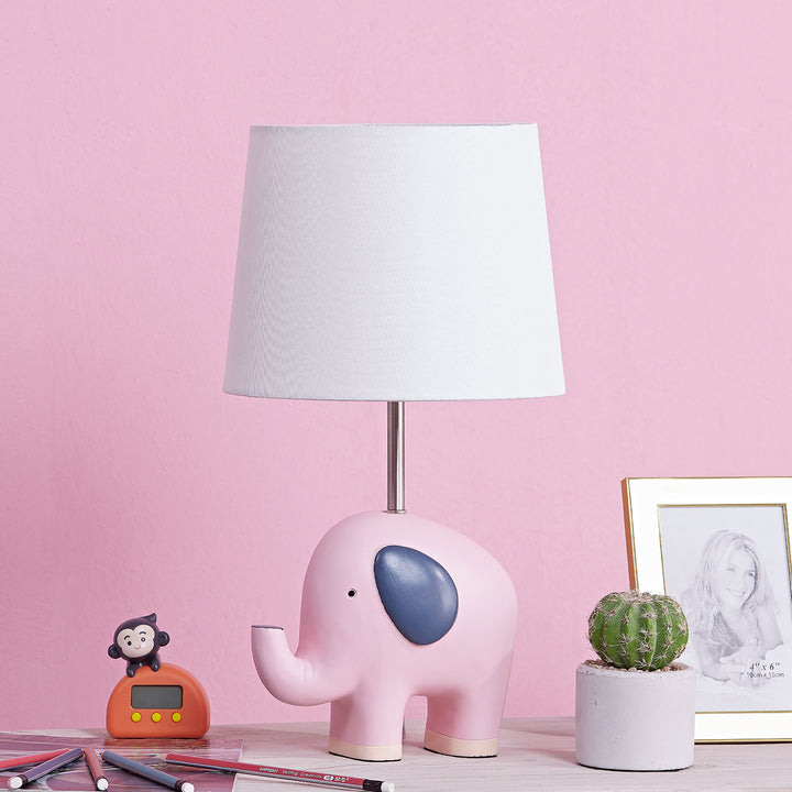 Maxax 17 Inch Bedside Pink Child/Kids Table Lamp #T114