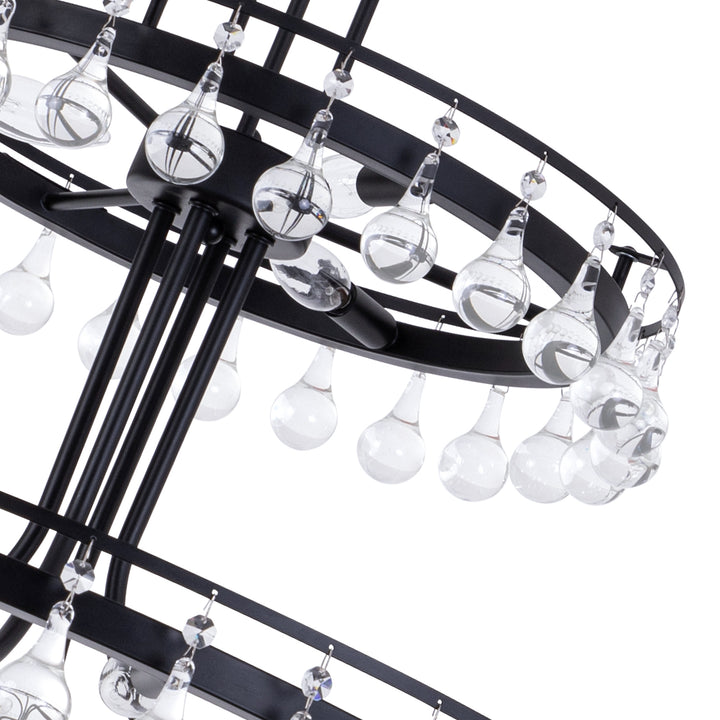 11 - Light Dimmable Chandelier #19220-11BK