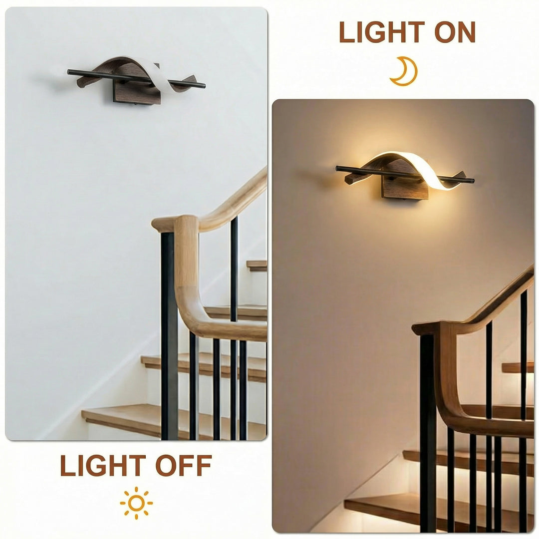 1 - Light 18"W Dimmable LED Brown Iron Vanity Light #MX21052