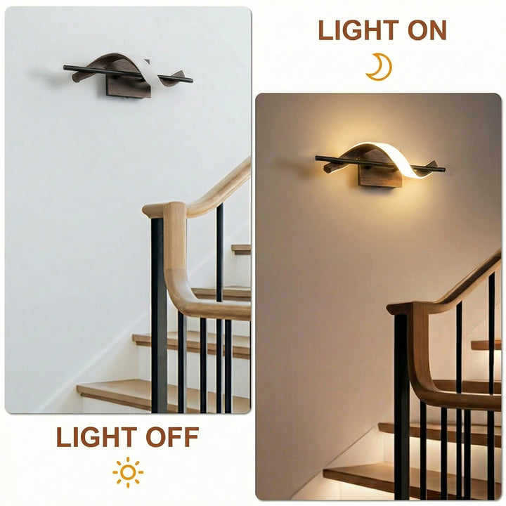 1 - Light 18"W Dimmable LED Brown Iron Vanity Light #MX21052