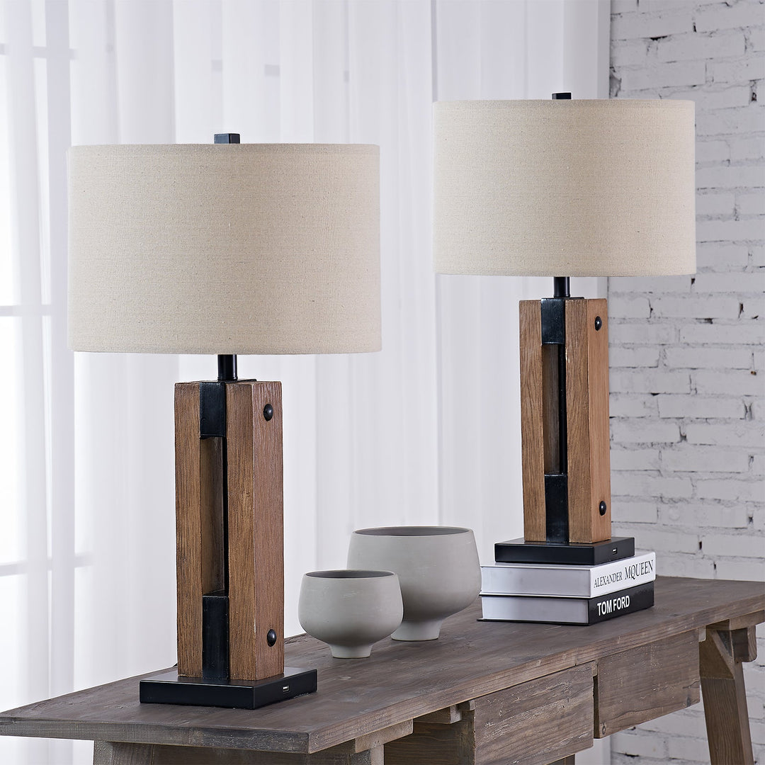 Maxax Resin USB Table Lamp (Set of 2) #T85