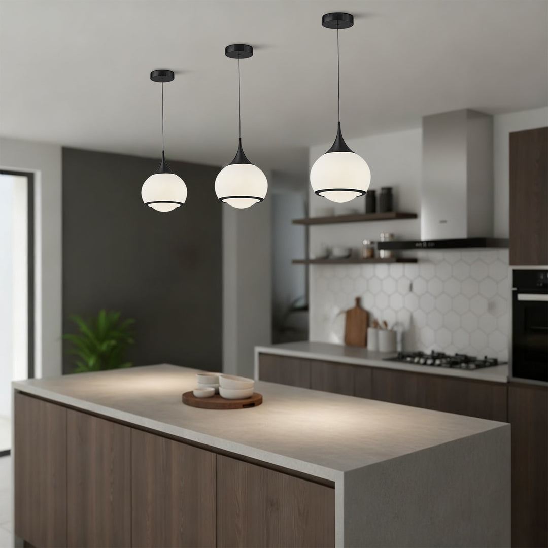 Nimbus 1-light Led Single Glass Pendant For Hallway/kitchen Island #MX21051