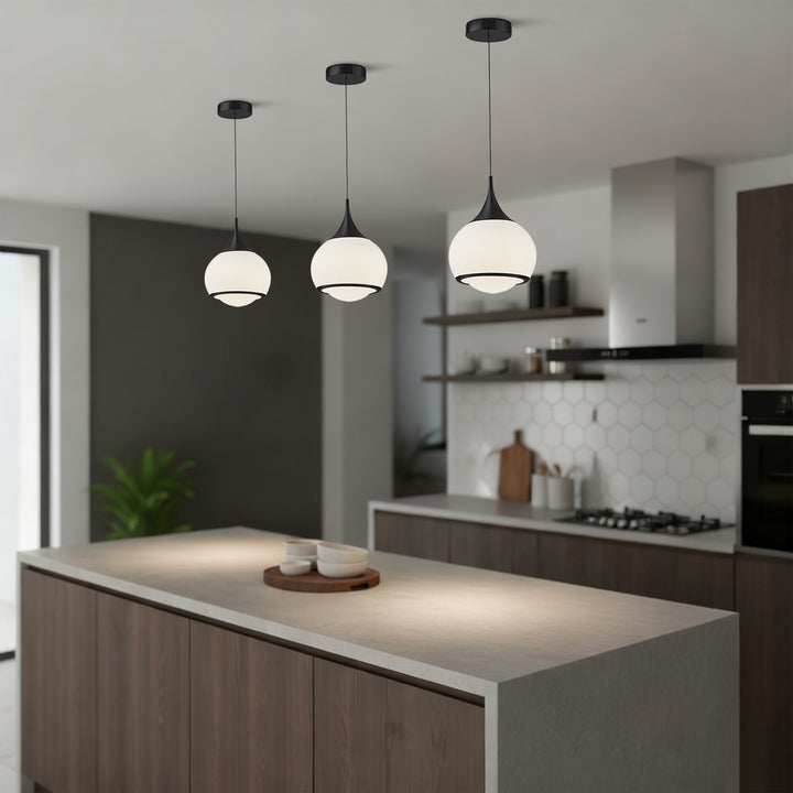 Nimbus 1-light Led Single Glass Pendant For Hallway/kitchen Island #MX21051