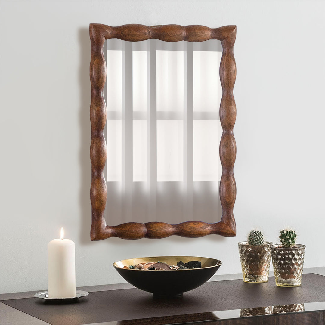Opulence Solid Wood Rectangle Flat Wall Mirror #25032