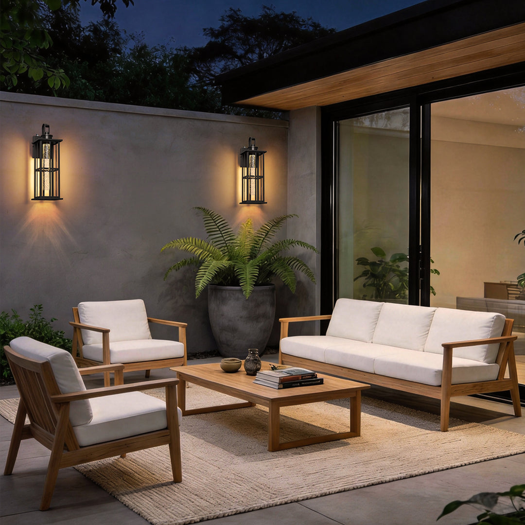 Veranda 20'' H Dimmable Led Black Iron Outdoor Wall Light #OW7108