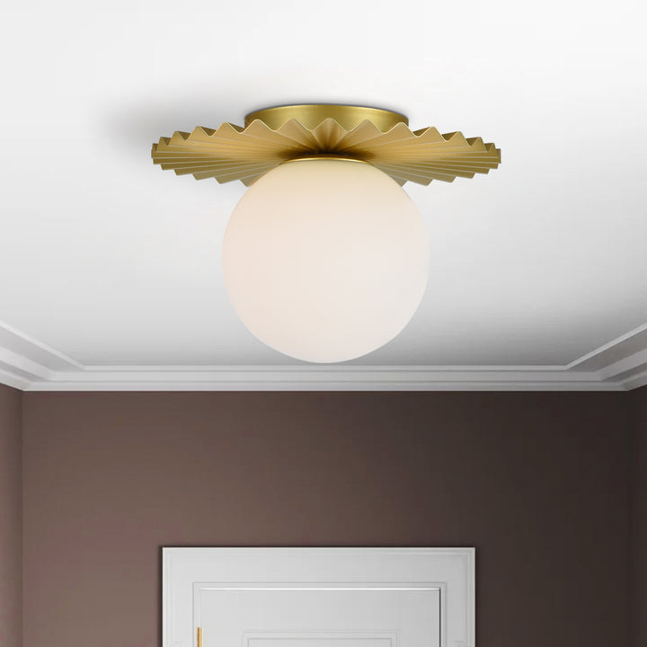 Maxax Glass Flush Mount Ceiling Lamp