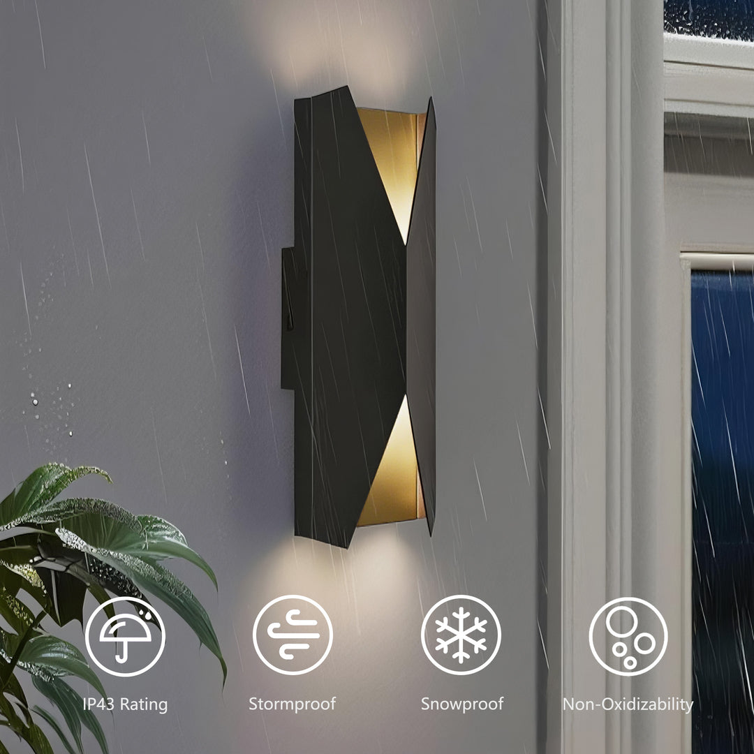 Brandalynn 2 - Lights 15''h Led Outdoor Wall Sconce #7081