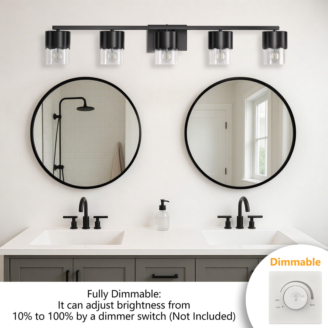 Lumin 3-light Dimmable Vanity Light With Scalloped Metal Shade