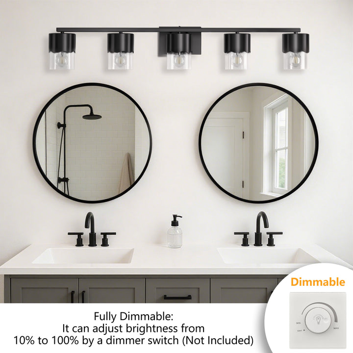 Lumin 3-light Dimmable Vanity Light With Scalloped Metal Shade