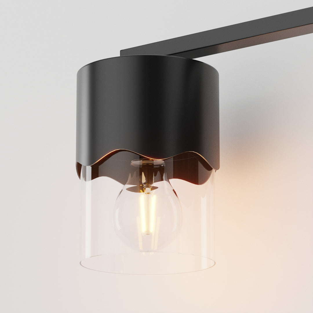 Lumin 3-light Dimmable Vanity Light With Scalloped Metal Shade