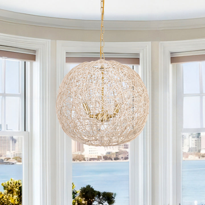 Maxax 3 - Light Dimmable Globe Chandelier #19201