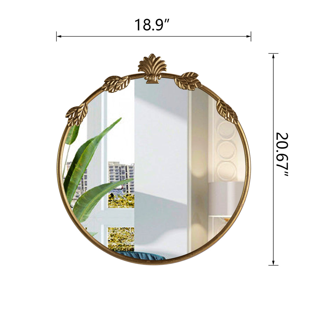 Maxax Round Metal Wall Mirror #25003