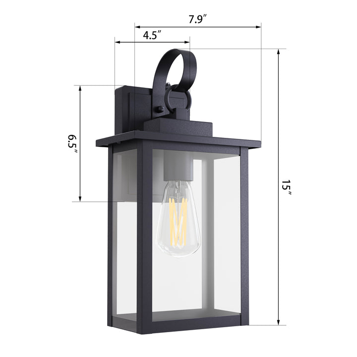 Radiance Glass Outdoor Wall Light with Dusk to Dawn #7042