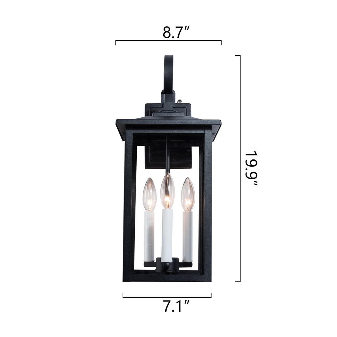 Maxax Outdoor Wall Lantern with Dusk to Dawn #2531