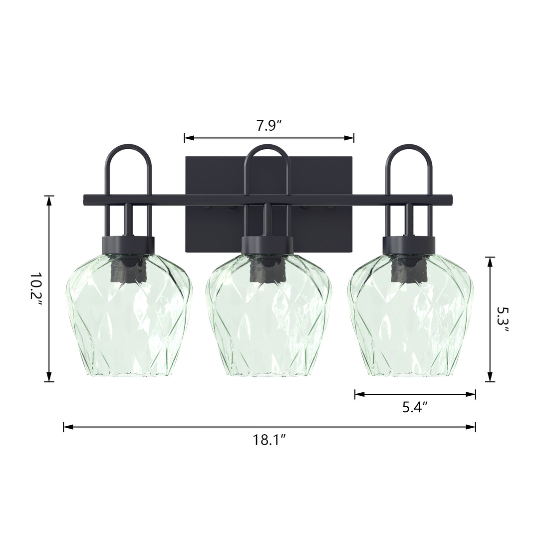 Maxax 3 - Light Dimmable Vanity Light #28004