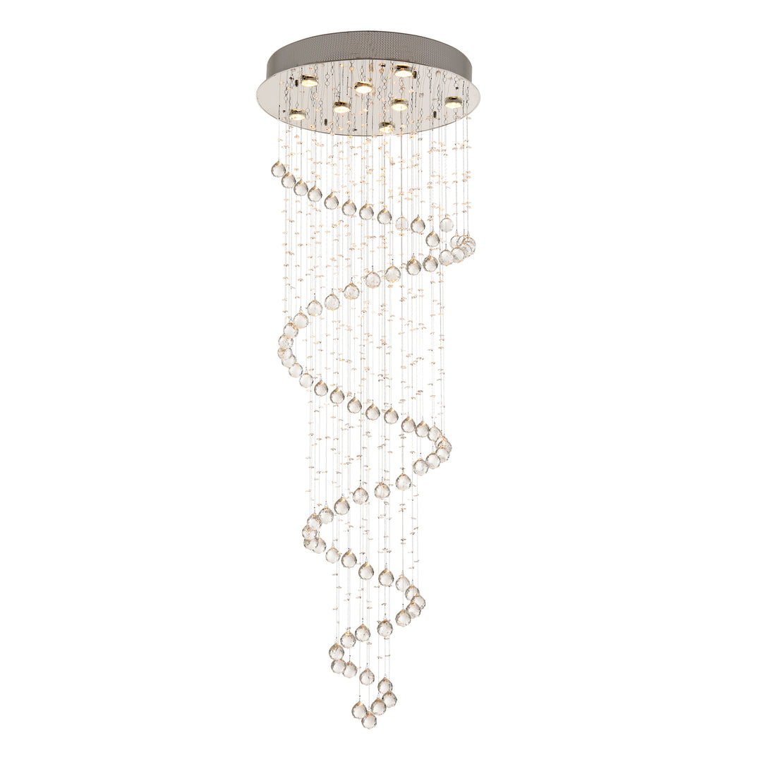 Maxax 8 - Light Unique / Statement Tiered Raindrop Crystal Chandelier #MX16558