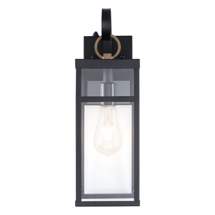 17''H Iron Outdoor Wall Light with Dusk to Dawn #7036