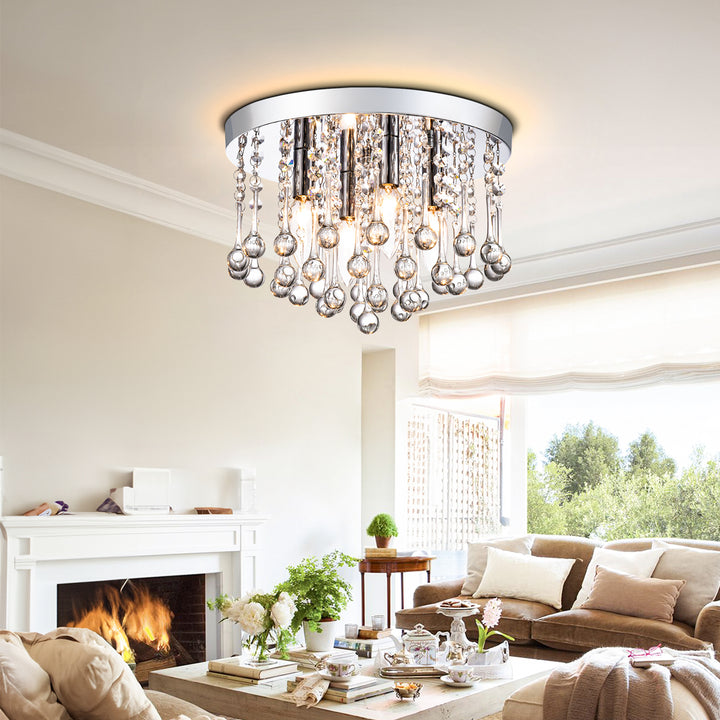 Maxax  4 - Light 11.8in Crystal Pendant Ceiling Lamp #MX19067-4