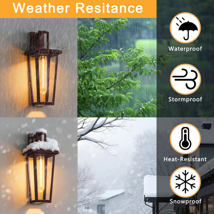 Solstice 16''H Black Wrought Iron Clear Tempered Glass Outdoor Wall Light With Dusk To Dawn #OW7097