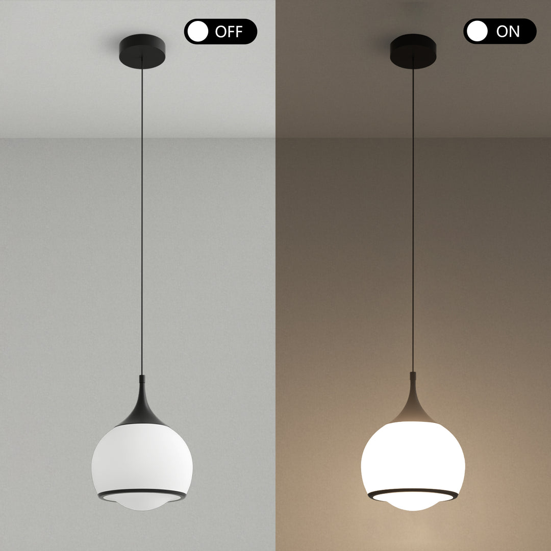 Nimbus 1-light Led Single Glass Pendant For Hallway/kitchen Island #MX21051