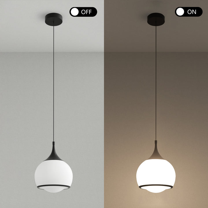 Nimbus 1-light Led Single Glass Pendant For Hallway/kitchen Island #MX21051