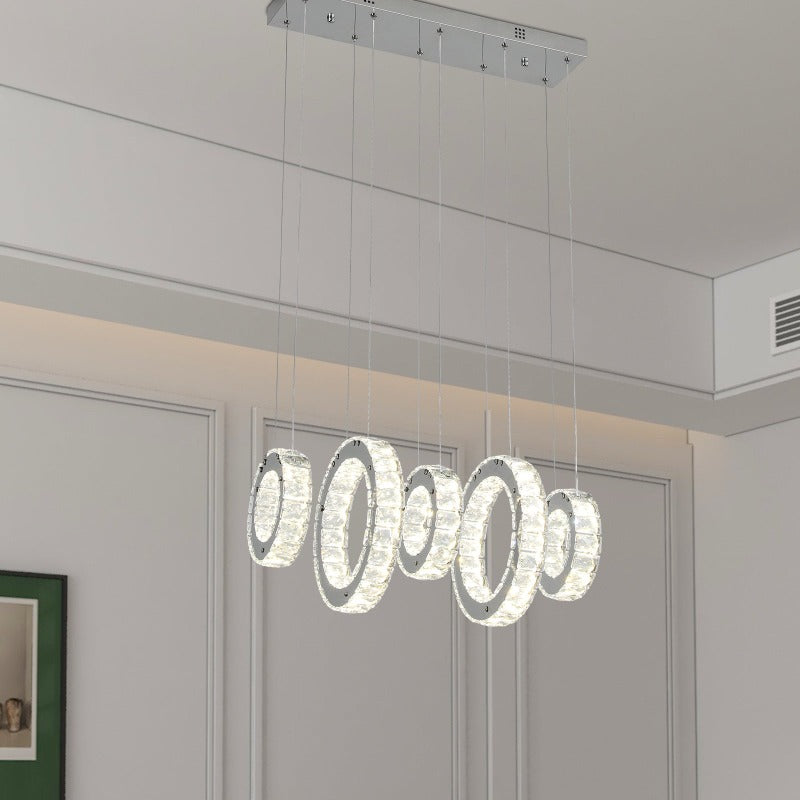 Ring-Round Crystal Chandelier