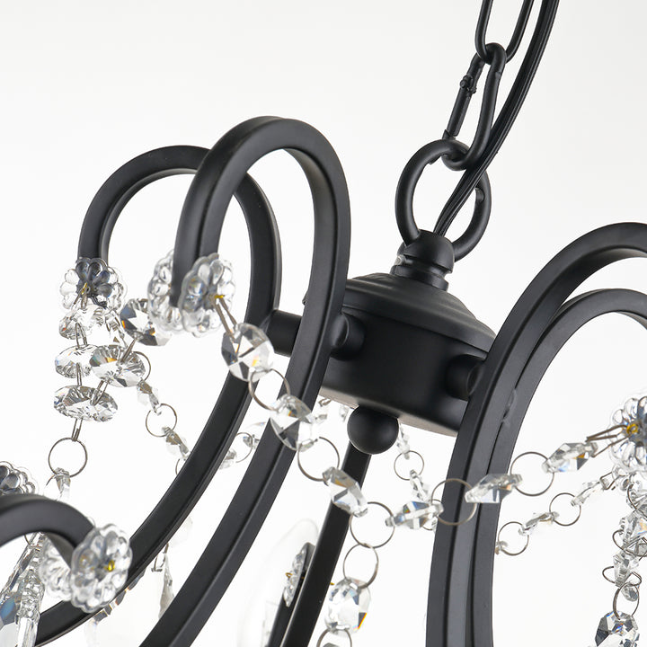 Maxax 5 -Light Candle Classic/Traditional Chandelier with Crystal Accent #MX19040