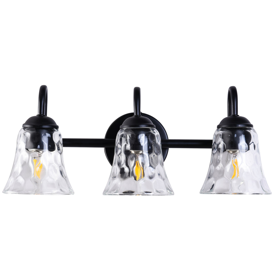 Triple Light Black Finished Vanity Light #29006