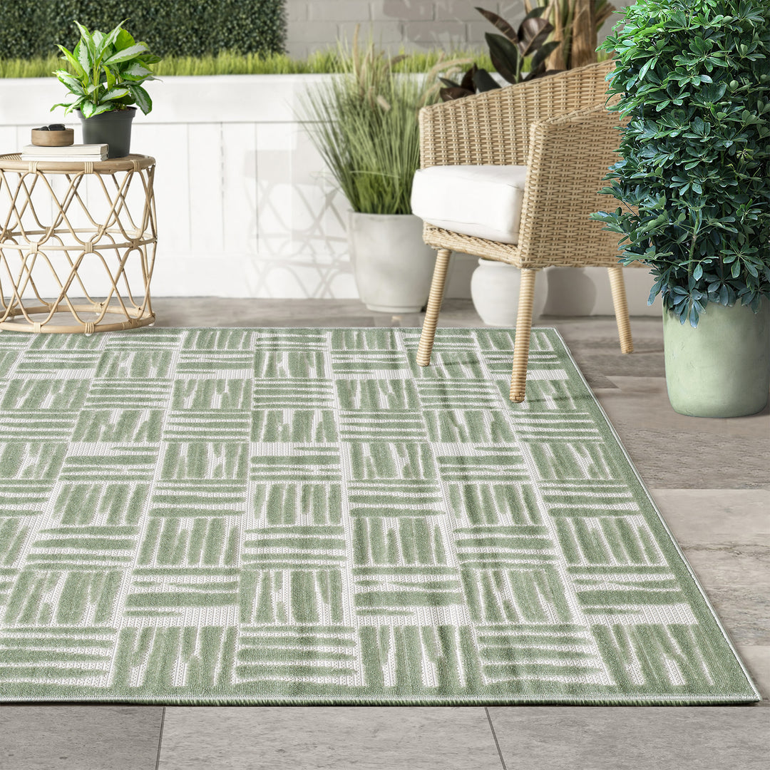 4modernhome Non-Slip Turkish Unfaded High-Low Indoor/Outdoor Area Rug For Patios, Deck, Porch Or Entryway #TO3