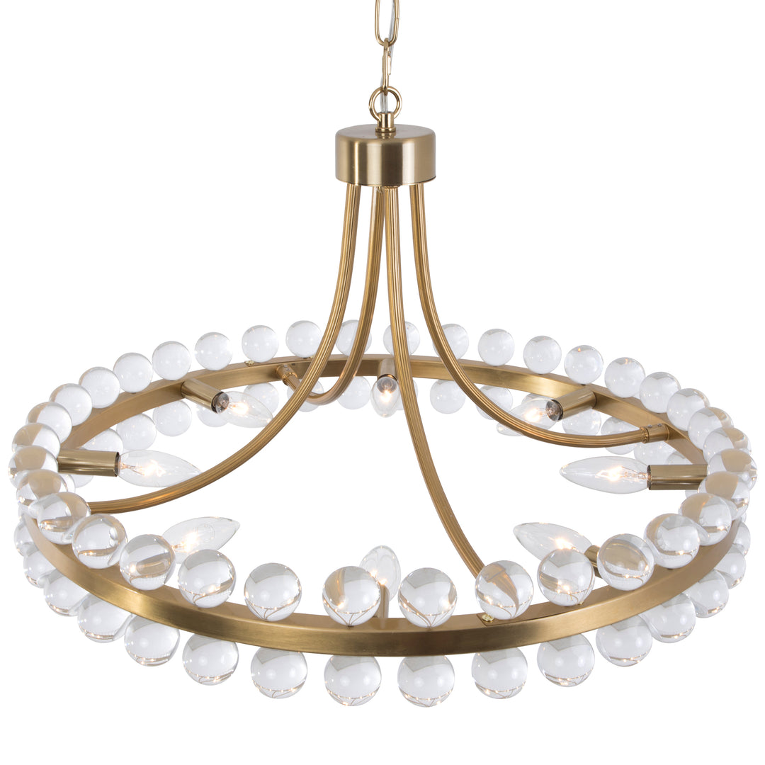 Maxax 8 - Light Dimmable Wagon Wheel Chandelier #19217-8AB