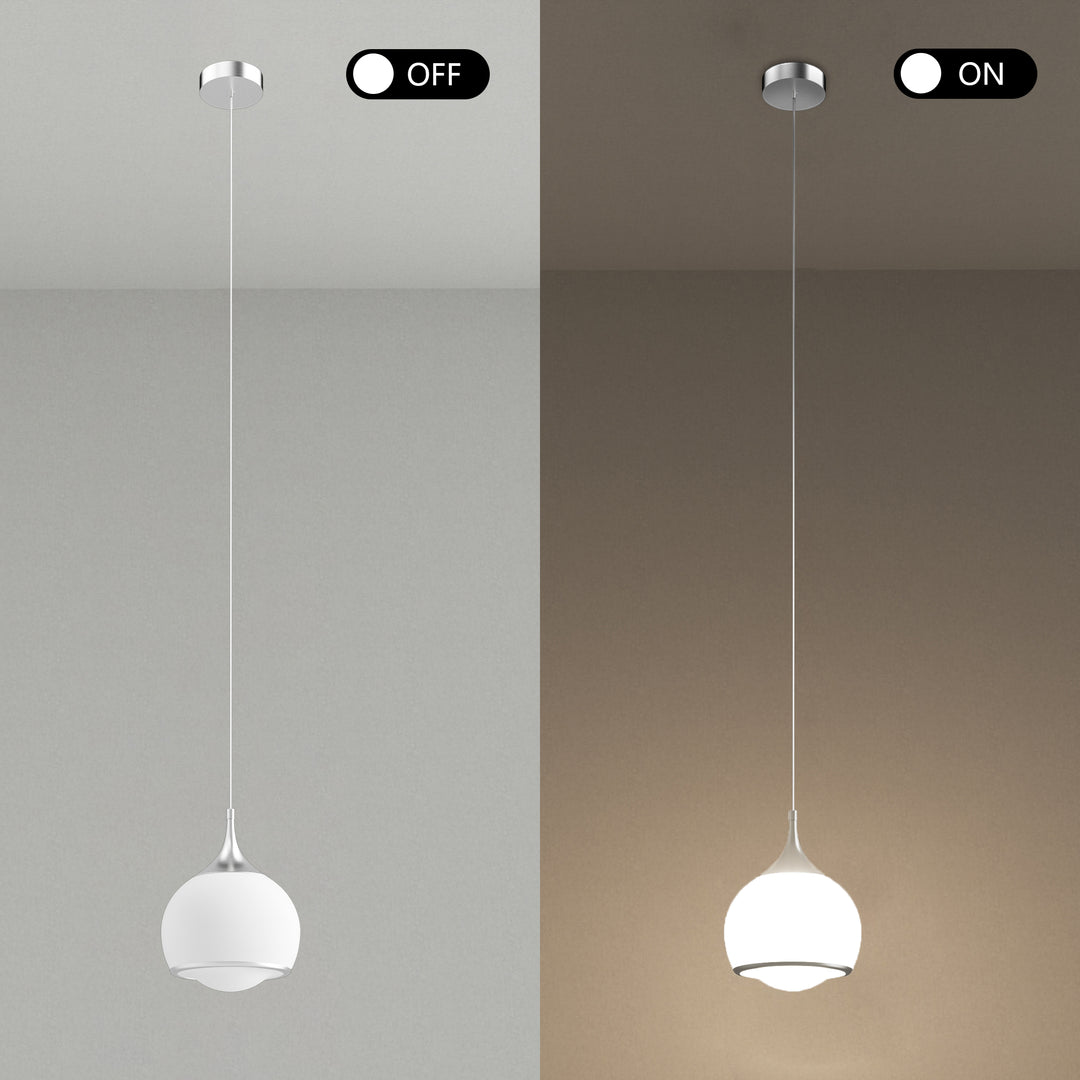 Nimbus 1-light Led Single Glass Pendant For Hallway/kitchen Island #MX21051