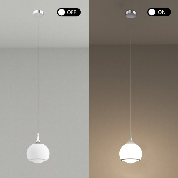 Nimbus 1-light Led Single Glass Pendant For Hallway/kitchen Island #MX21051