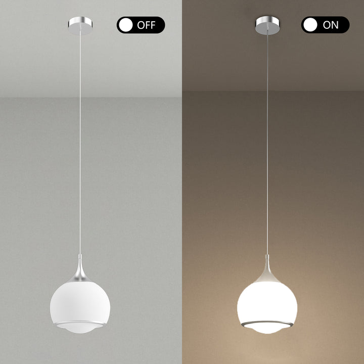 Nimbus 1-light Led Single Glass Pendant For Hallway/kitchen Island #MX21051