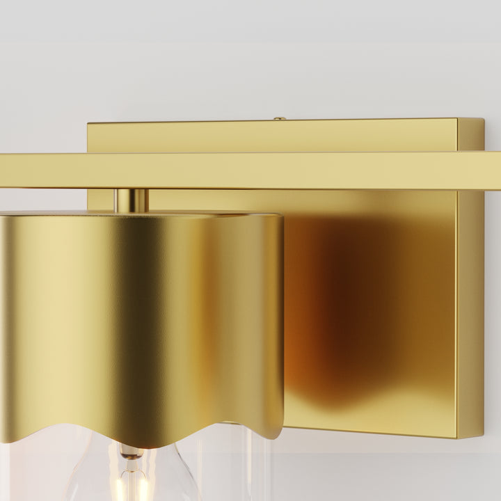Lumin 3-light Dimmable Vanity Light With Scalloped Metal Shade