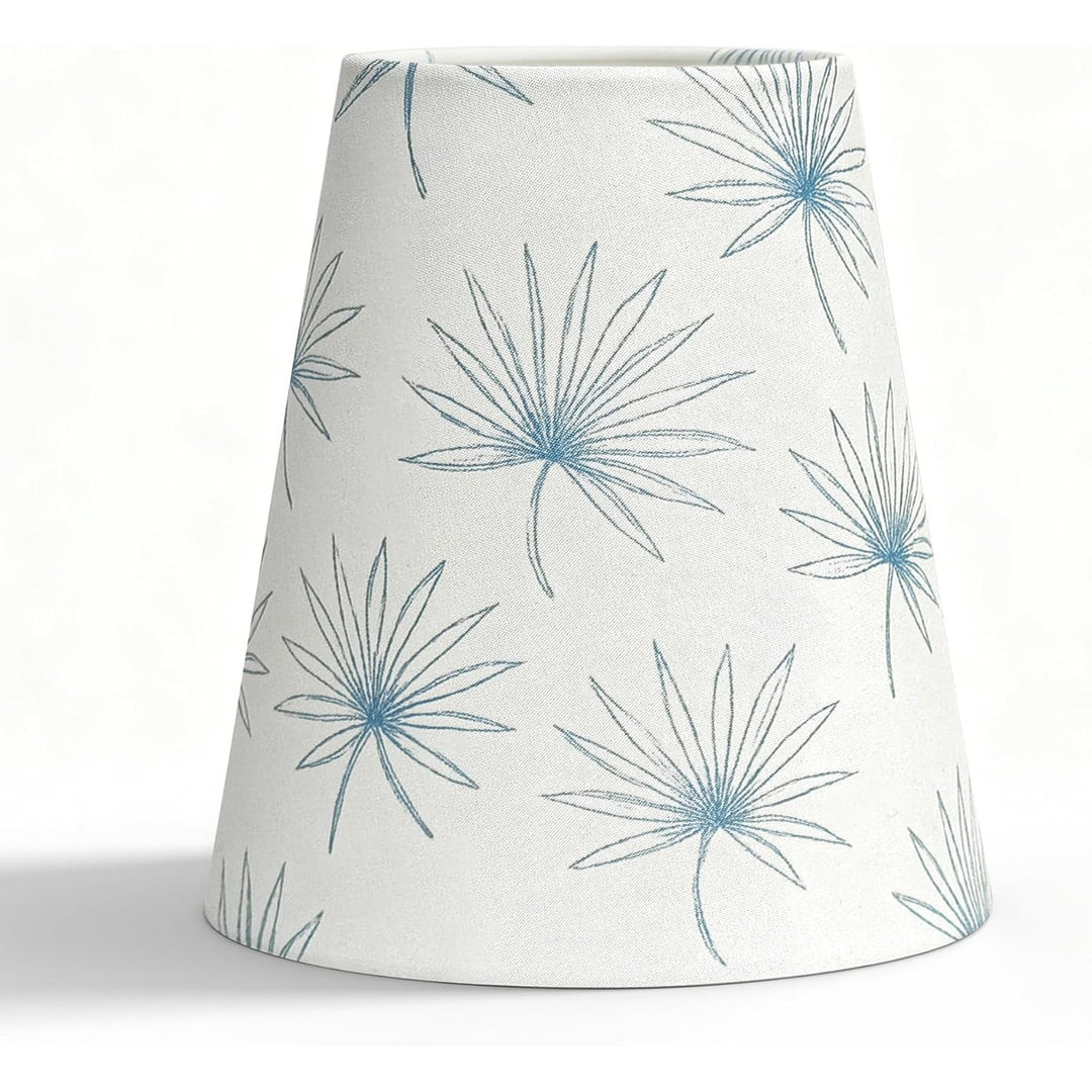 6.5" Floral Fabric Empire Lamp Shades with E12 UNO Ring, Set of 6 #LS01