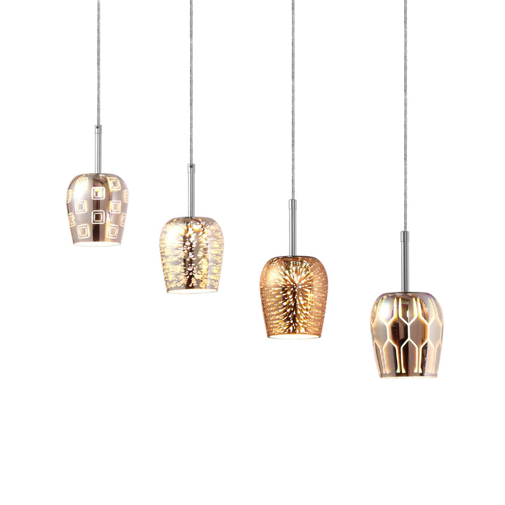 Maxax 4 - Light LED Rectangle Pendant #OM202P