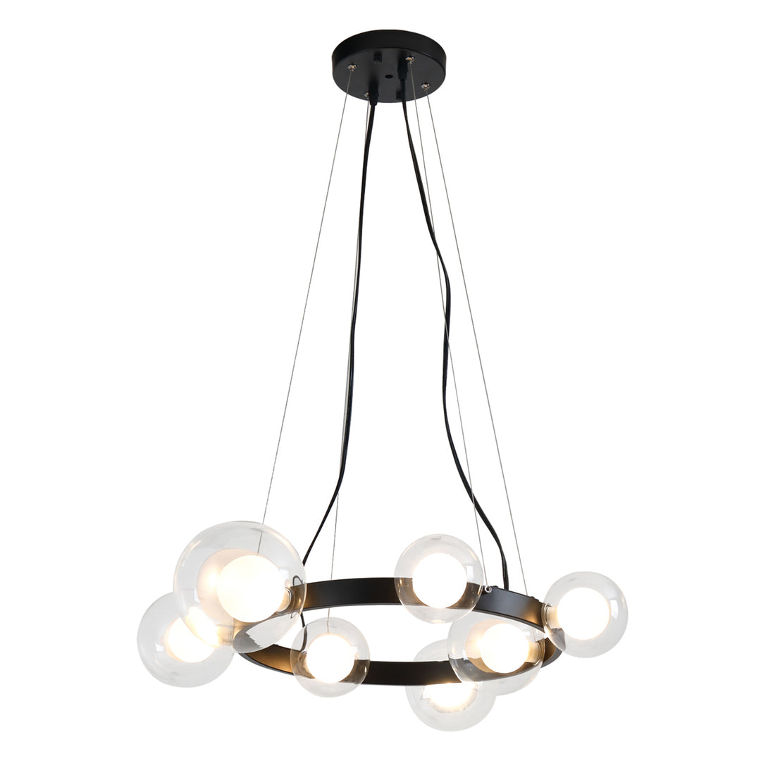 Maxax 7 - Light Candle Style Chandelier With Wrought Iron Accents #MX19123