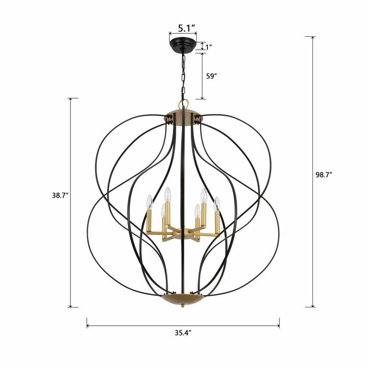 6 - Light Chandelier #19118