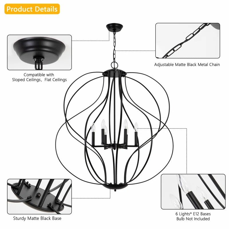 6 - Light Chandelier #19118