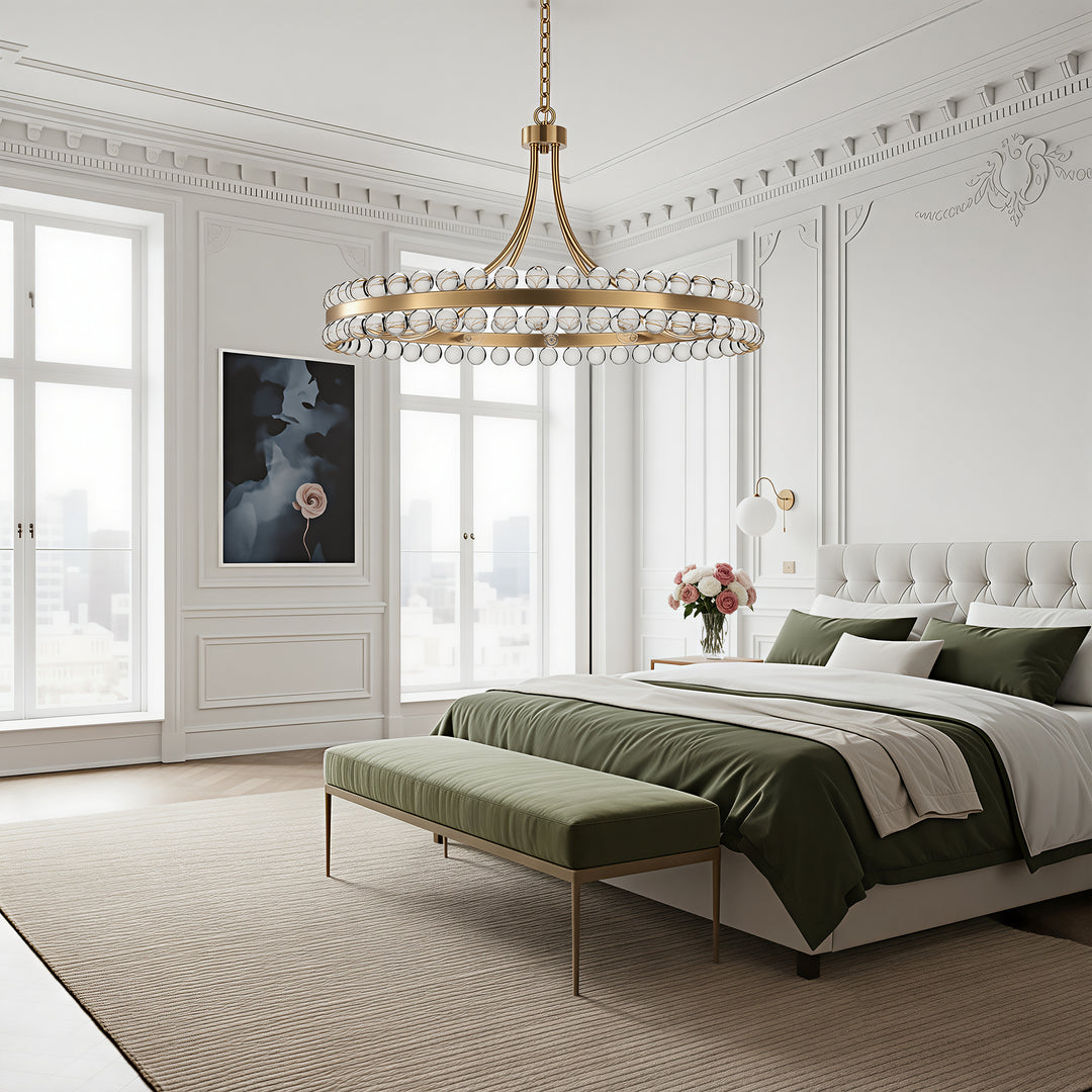 Brilliance Maxax 8 - Light Dimmable Wagon Wheel Chandelier #19217