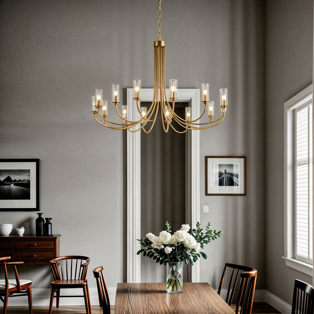 14 - Light Dimmable Classic / Traditional Chandelier #19224